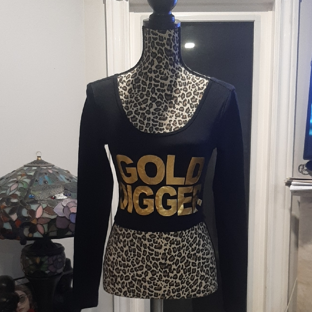 Black and Gold Women's Top